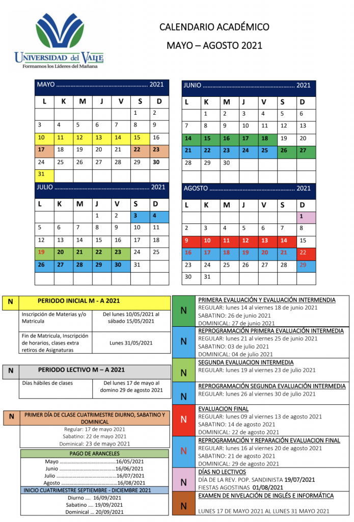 Calendario academico univalle zarzal 4